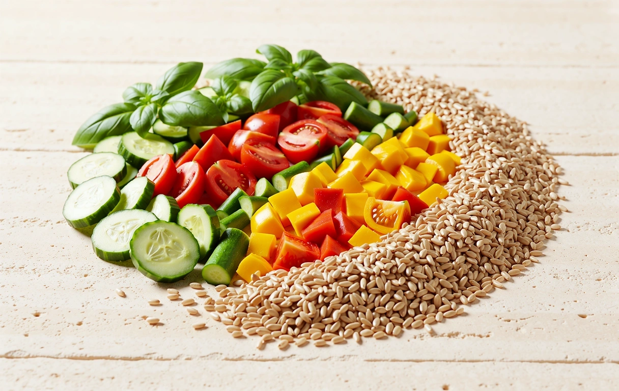 Ingredienti naturali freschi