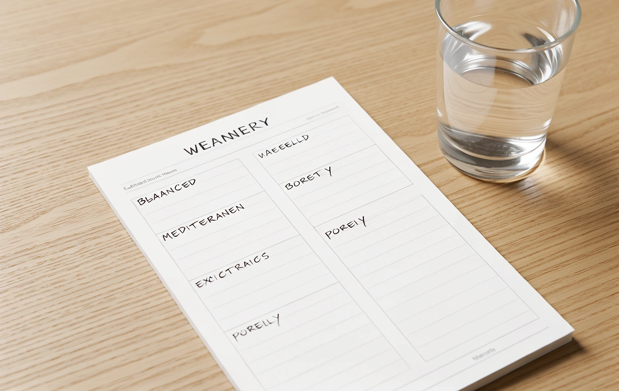 Pianificazione settimanale